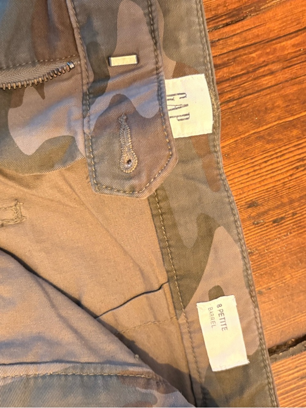 GAP Women’s Mid Rise Twill Barrel Pants 8P - Picture 4 of 7